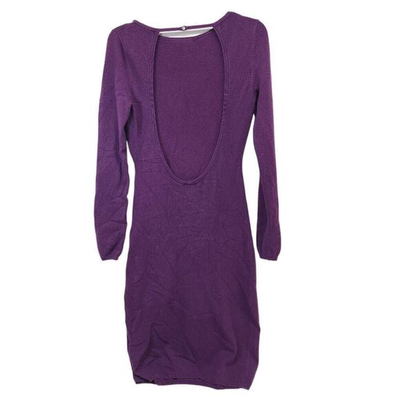 Moda International Size Large Silk Cashmere Blend Long Sleeve Sweater Dress low - Picture 2 of 5